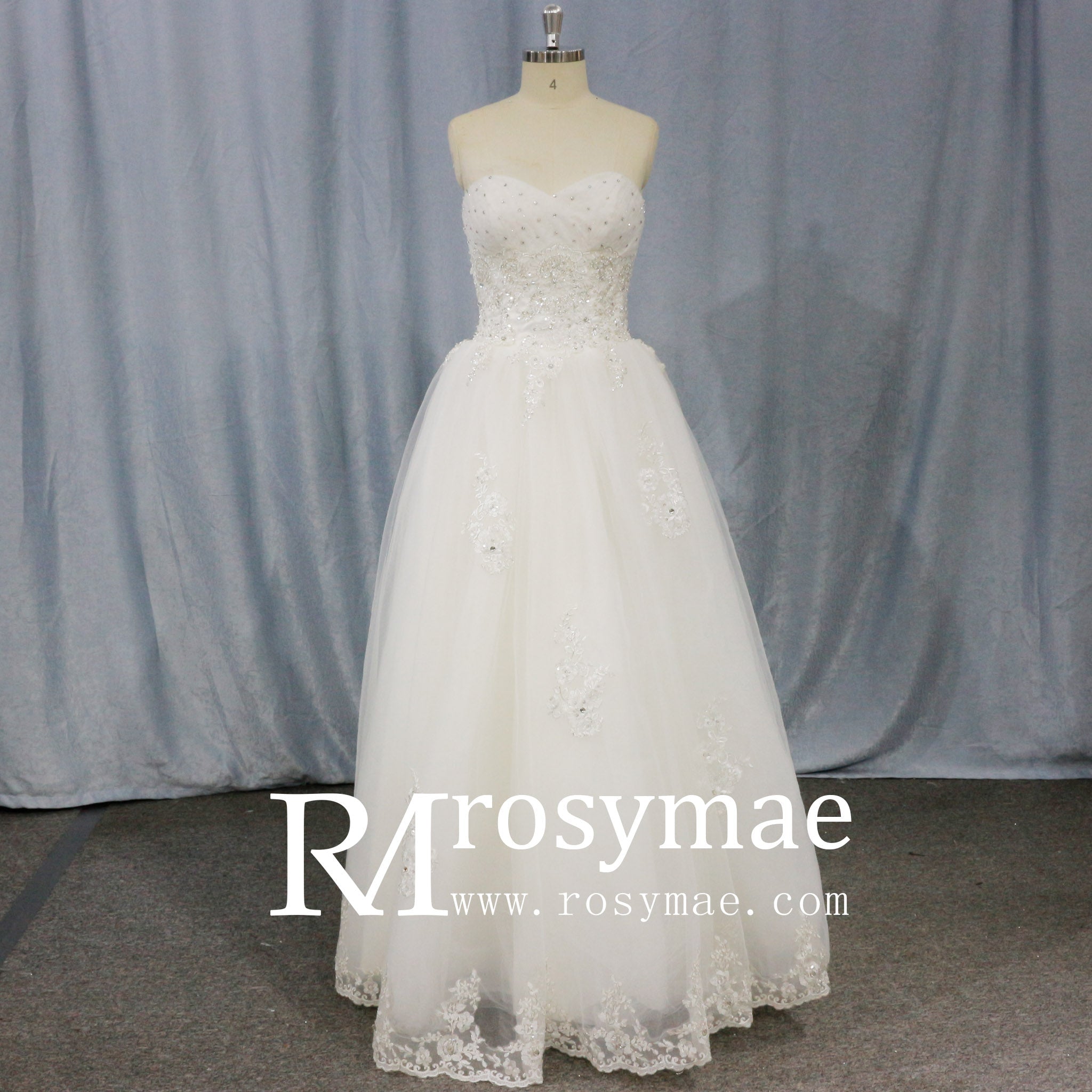 Floor Length Wedding Dresses with casual simply styles - Rosymae