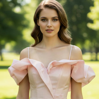 Hi-Lo Formal Dress Prom Party Gown with Spaghetti Straps - Rosymae