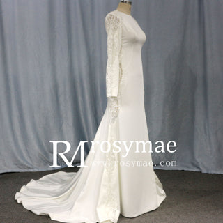  vintage high neck wedding dress