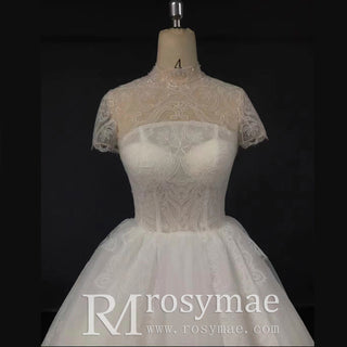 illusion-high-neck-lace-wedding-dress