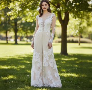 Jumpsuit Wedding Dresses - rosymae bridal Rosymae Jumpsuit Wedding Dresses - rosymae bridal Rosymae