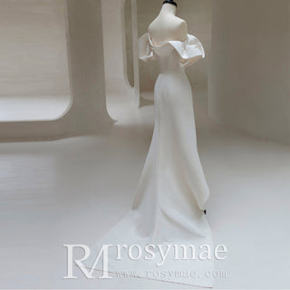 Sheath & Form Fitting Wedding Dresses with Front Leg Slit