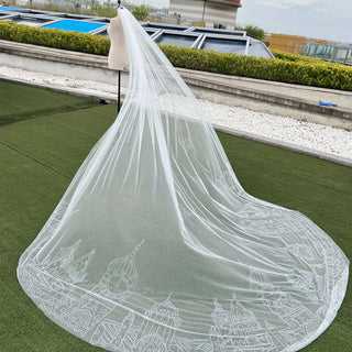Long Head Veil Sewed Building - Rosymae
