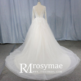 long-sleeve-Autumn-winter-bridal-wedding-dresses