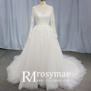 long-sleeve-Autumn-winter-wedding-dresses
