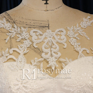 Long Sleeve Figure-Flattering Mermaid Wedding Dress - Rosymae