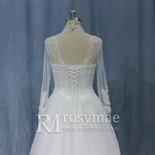 see-through-long-sleeves-wedding-dress