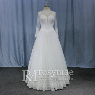 sheer-long-sleeves-wedding-dress
