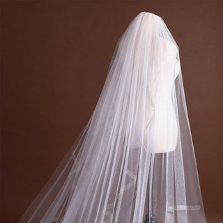 Long Wedding Dresses Head Veil - Rosymae