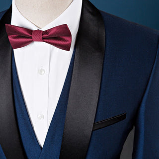 Men 3 Piece Wedding Groomsmen Suits - Rosymae