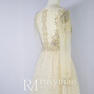 Modest V-neck Mother of The Bride Dresses with Long Sleeves - Rosymae