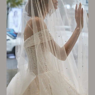 Off-Shoulder Wedding Dresses and Bridal Gowns with Sequined