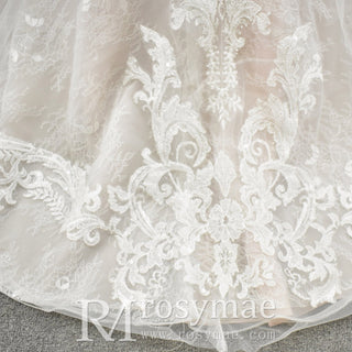 Off the Shoulder Sweetheart A-Line Wedding Dress for Bride - Rosymae