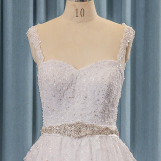Tulle and Lace Sweetheart Bridal Gown Wedding Dress with Keyhole