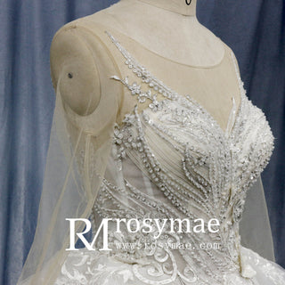 Princess Long Sleeve Ballgown Wedding Dresses & Bridal Gowns - Rosymae