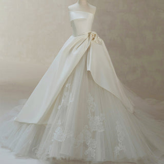 Ball Gown Wedding Dress with Ruffle Skirt for Bride