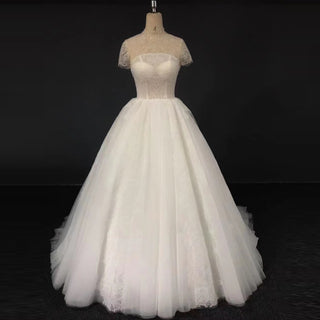 see-through-high-neck-lace-wedding-dress