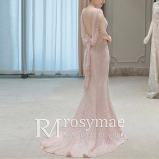 Wide Strap Special Occasion Dresses Formal Gowns in Sequin