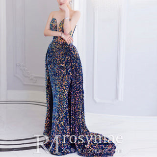 Multicolor Sequin Dress Long Womens Formal & Evening Gowns