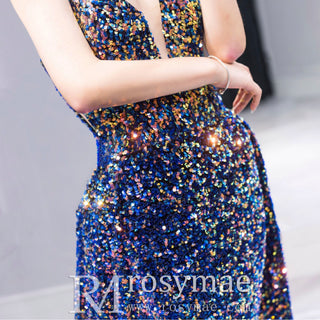 Multicolor Sequin Dress Long Womens Formal & Evening Gowns