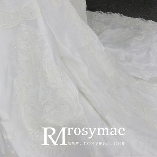 Lace Cathedral Train Wedding Dresses 2023