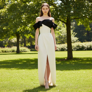 High Slit Wedding Dress for Beach Wedding Photoshoot - rosymae Rosymae High Slit Wedding Dress for Beach Wedding Photoshoot - rosymae Rosymae