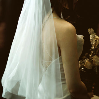 Fit Flare Satin Lace Spaghetti Strap Wedding Dress Bridal Gown