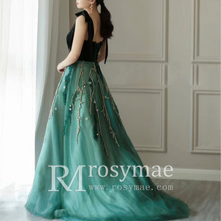Green Formal Dresses & Evening Party Gowns with Strapy