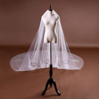 Star Long Wedding Head Veil for Bridal - Rosymae