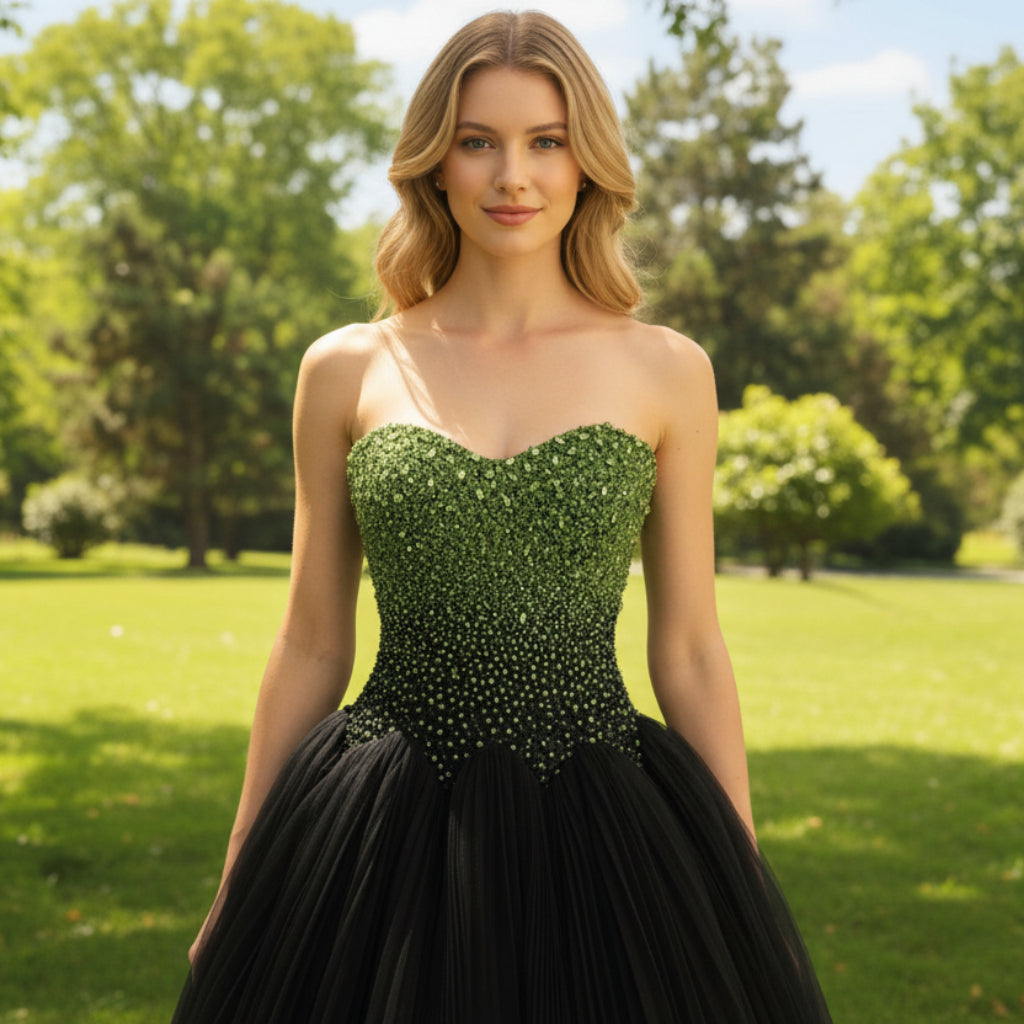 Strapless Ballgown Black Prom Dress Wedding Guest Party Gown Rosymae Strapless Ballgown Black Prom Dress Wedding Guest Party Gown Rosymae