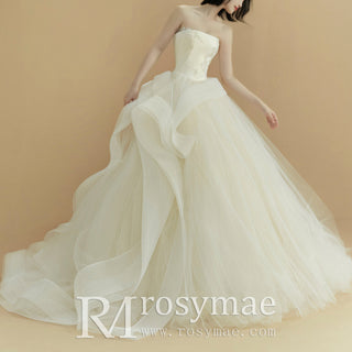 Ethereal Tulle Ruffle Wedding Dresses for the Romantic Bride