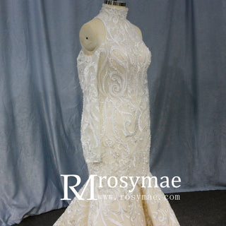 Stylish Off The Shoulder O-Neck Wedding Dresses For Brides - Rosymae