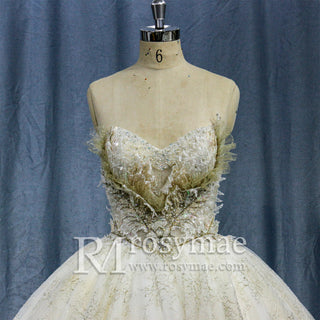 sweetheart-tulle-ball-gown-wedding-dresses-beading-bridal-gowns