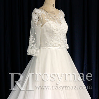 3/4 Sleeve Wedding Dresses