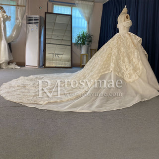 Trendy Traditional Sweetheart Off-the-Shoulder Wedding Dress - Rosymae