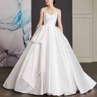 Satin Wedding Dresses & Gowns with Classic Ball Gown