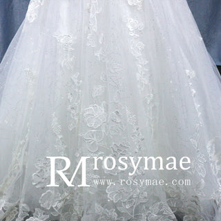 Vintage A-Line Strapless Sweetheart Neck Wedding Dress - Rosymae